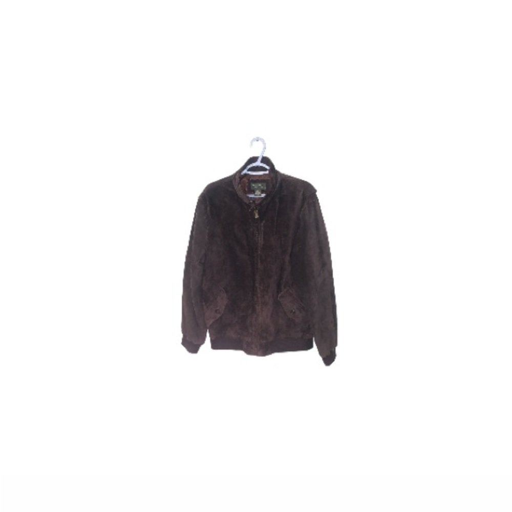 Eddie Bauer “Seattle Suede” Brown Suede Jacket - Men’s Size Large